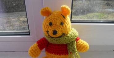 かぎ針編みのくまのプーさん：赤ちゃんのための面白いおもちゃを編む